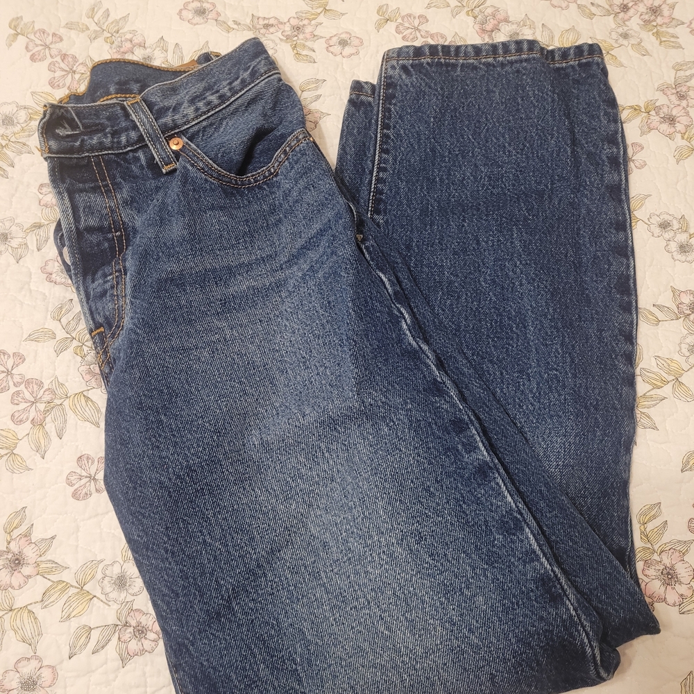 Levi's Women's Dad Jean Straight Leg Jeans - Blue